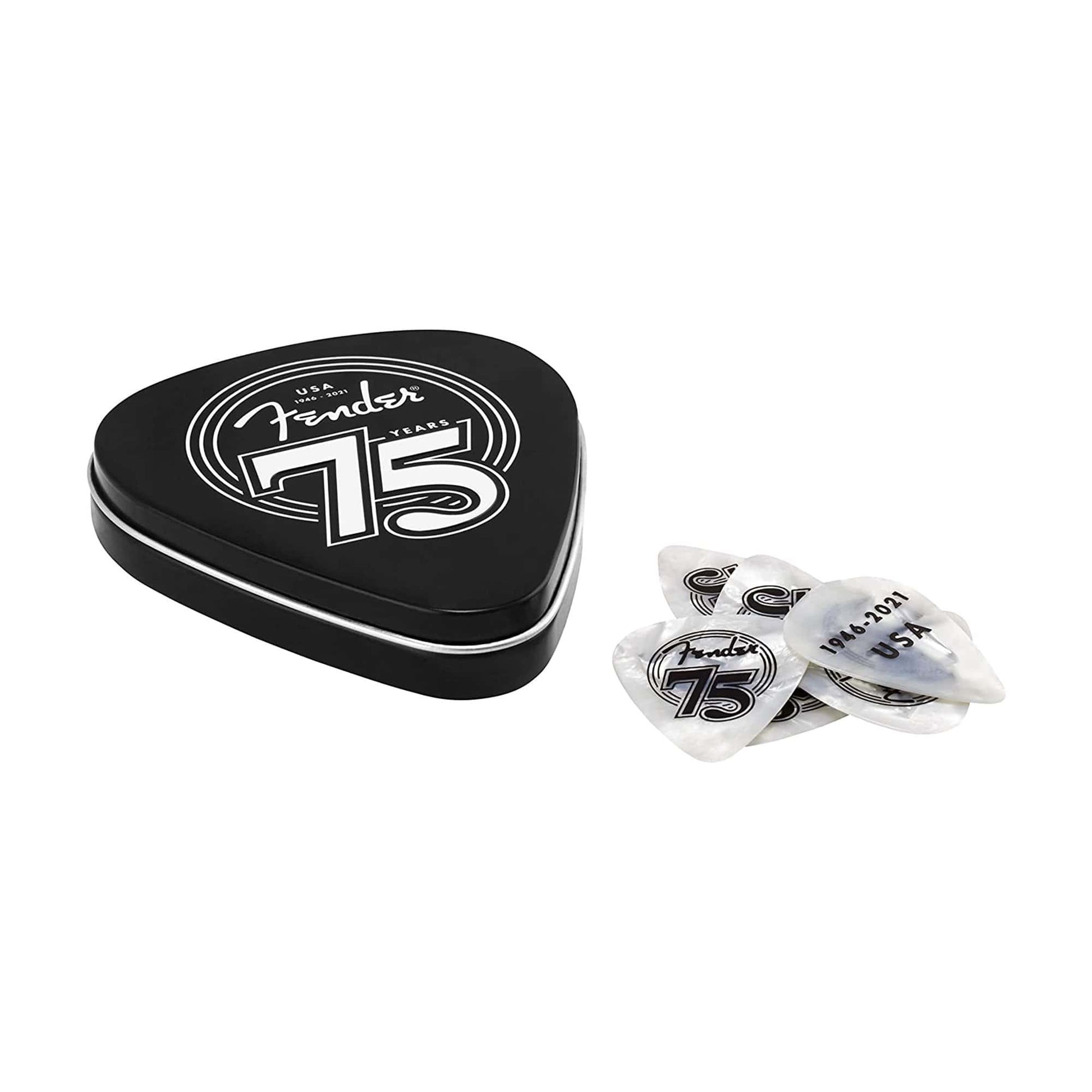 Fender 75th Anniversary Pick Tin 18 Pack Accessories / Picks