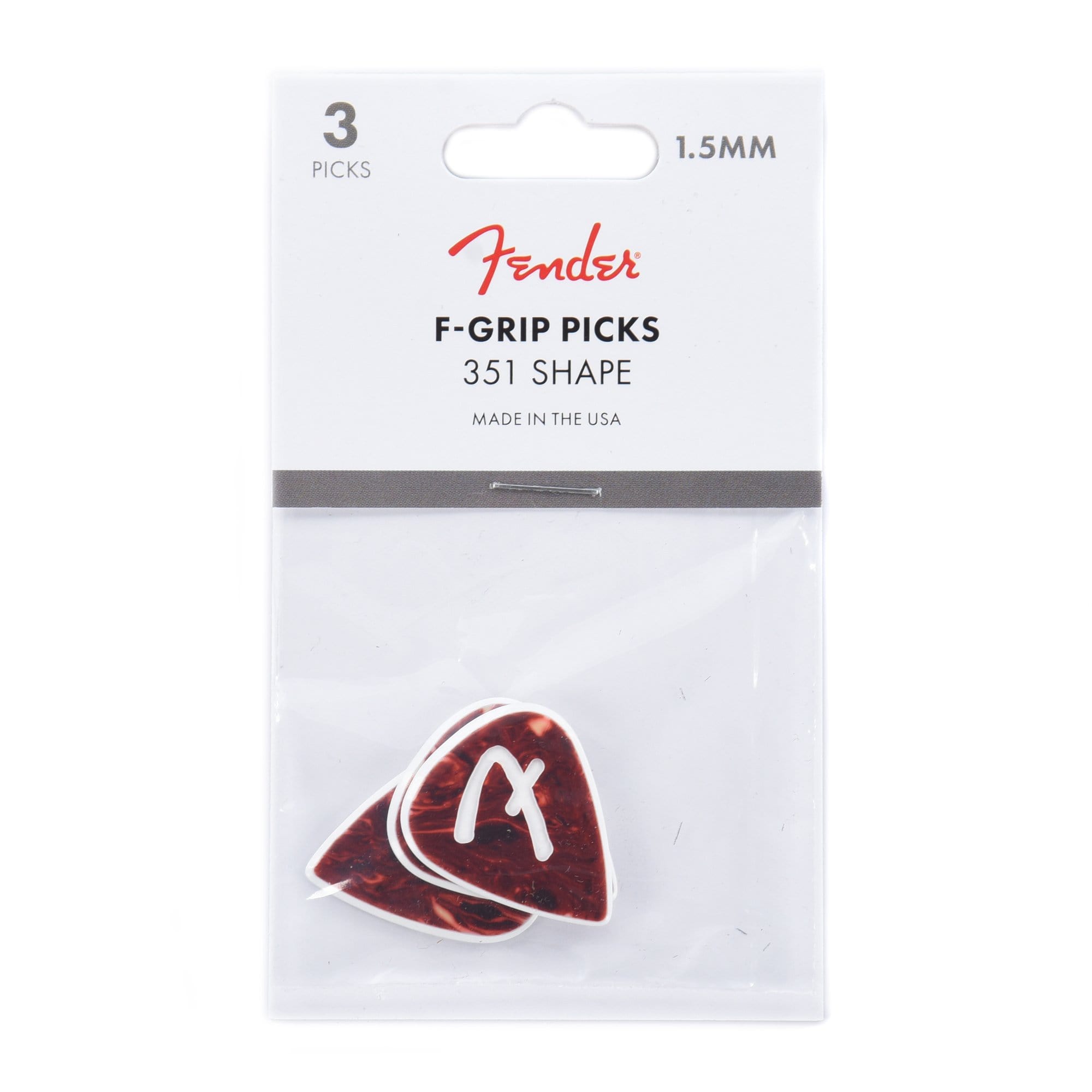 Fender F Grip Picks 351 Shell 2 Pack (6) Bundle Accessories / Picks