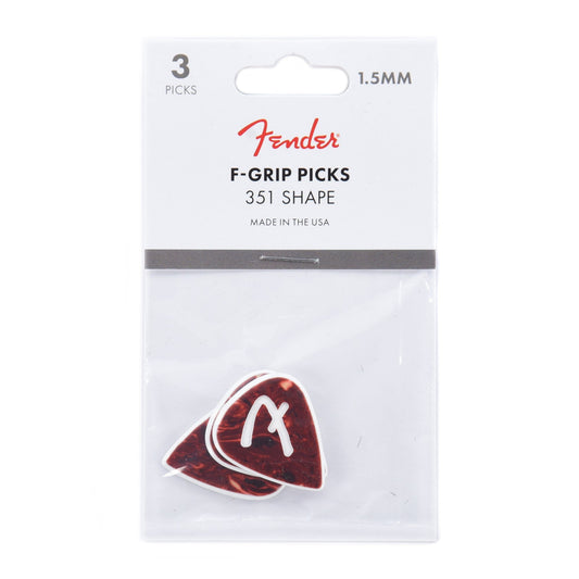 Fender F Grip Picks 351 Shell 2 Pack (6) Bundle Accessories / Picks