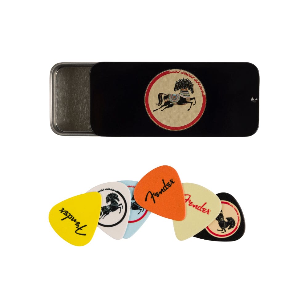 Fender George Harrison Dark Horse Pick Tin Medium Set of 6 Accessories / Picks