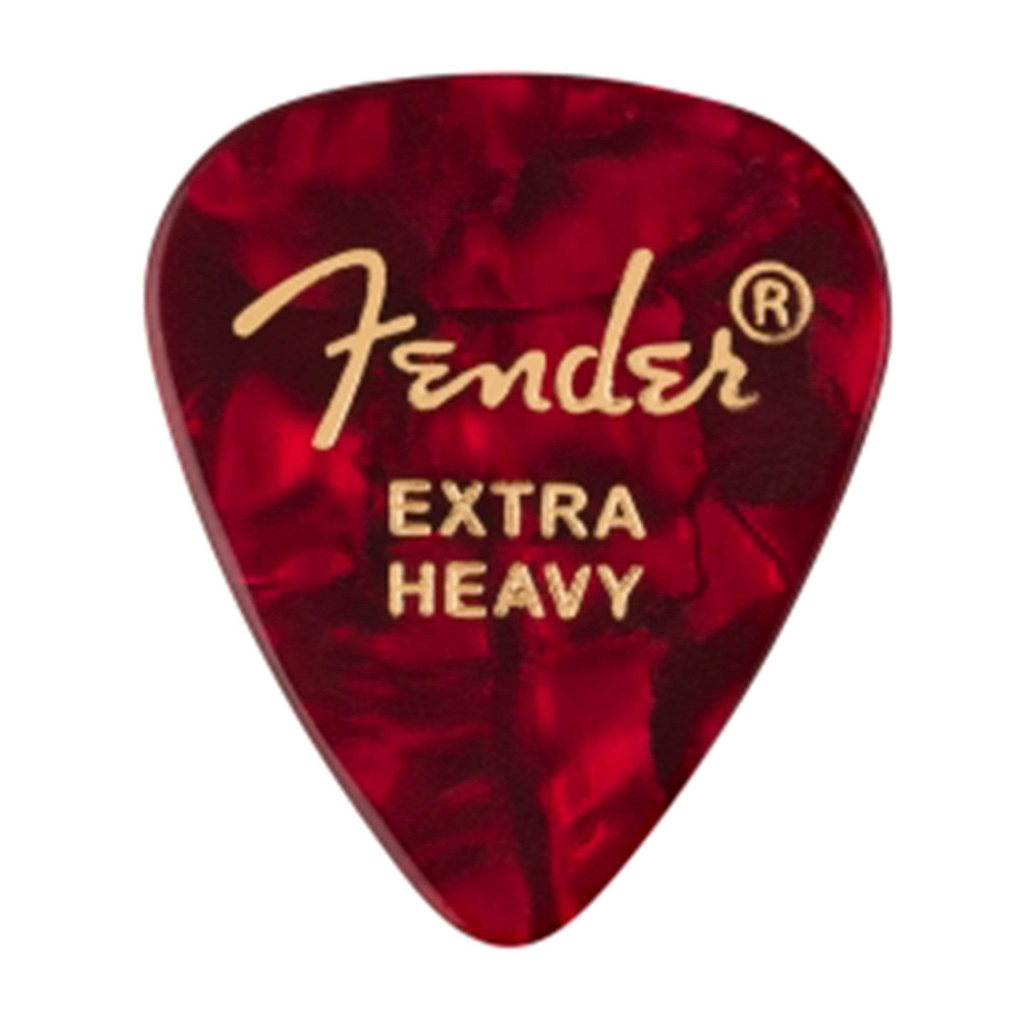 Fender Red Moto Extra Heavy 2 Pack (24) Bundle Accessories / Picks