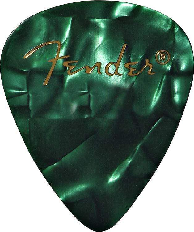 Fender Thin Guitar Picks Green Moto (12) Accessories / Picks