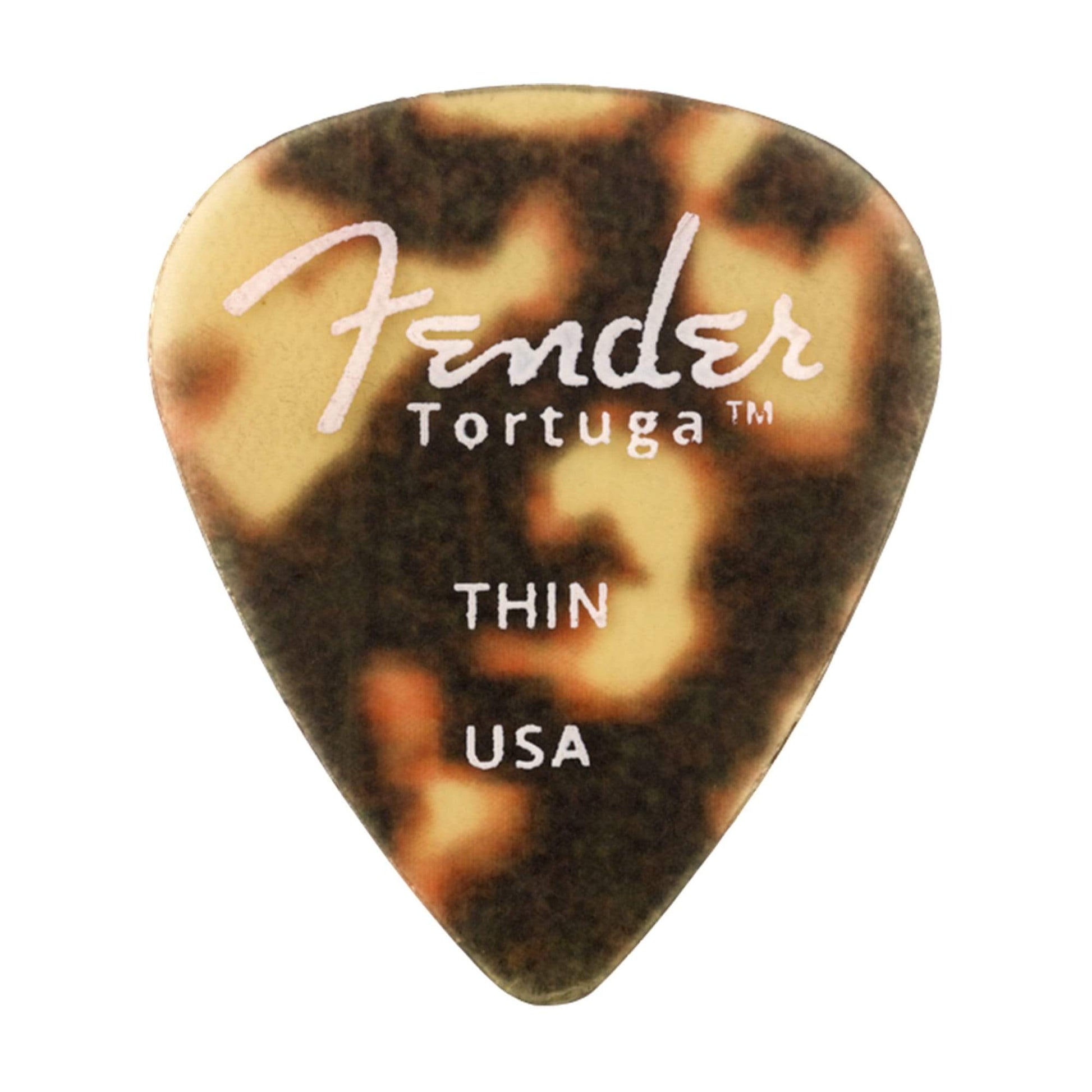 Fender Tortuga Picks 351 Thin 3 Pack (18) Bundle Accessories / Picks