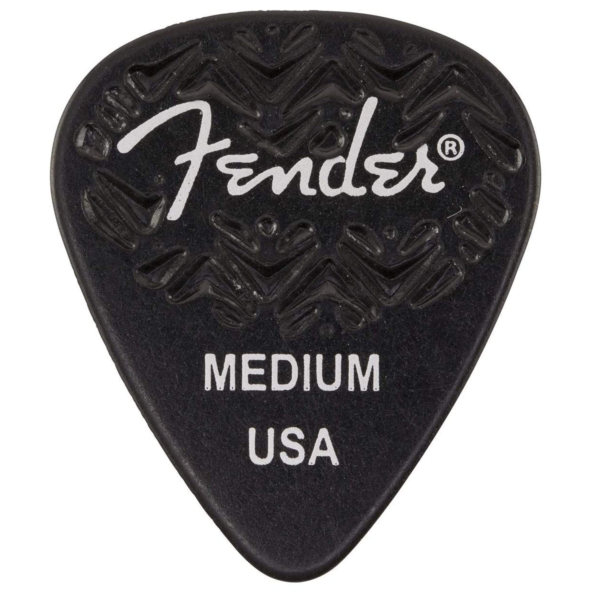 Fender Wavelength Picks 351 Medium Black 3 Pack (18) Bundle Accessories / Picks
