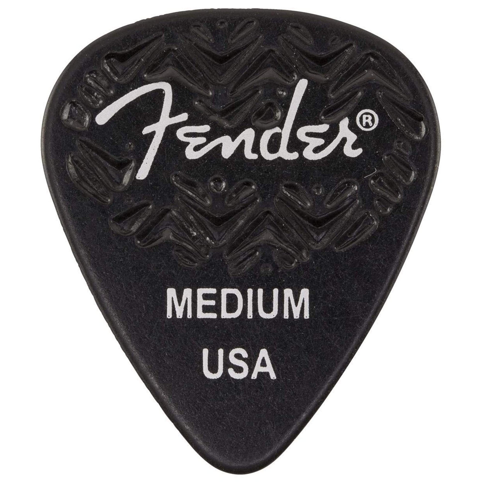 Fender Wavelength Picks 351 Medium Black 3 Pack (18) Bundle Accessories / Picks