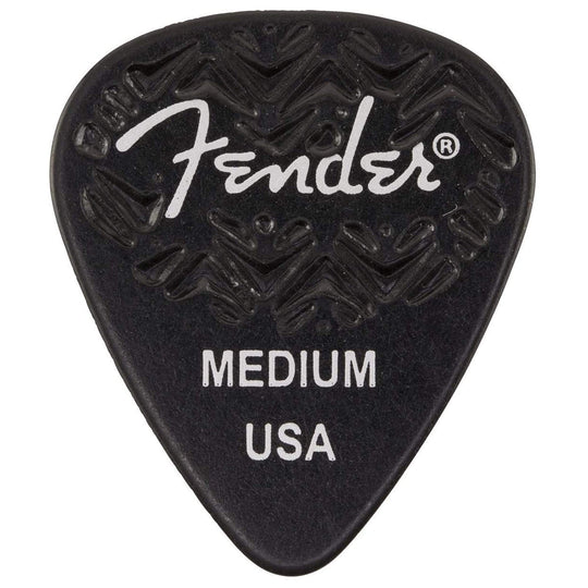 Fender Wavelength Picks 351 Medium Black 4 Pack (24) Bundle Accessories / Picks