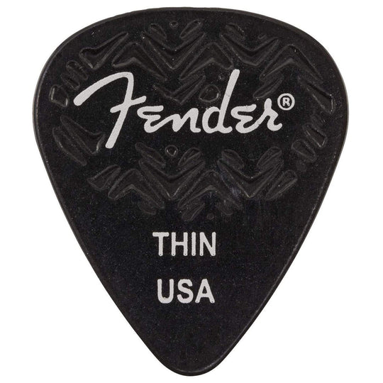 Fender Wavelength Picks 351 Thin 6 Pack Black Accessories / Picks