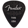 Fender Wavelength Picks 351 Thin Black 3 Pack (18) Bundle Accessories / Picks