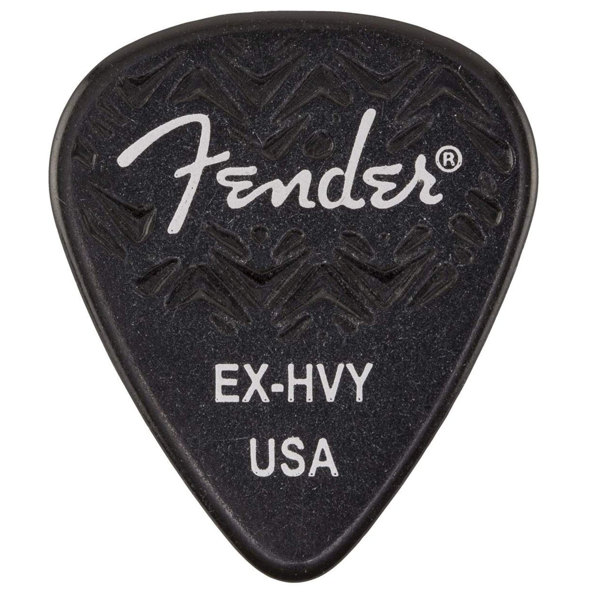Fender Wavelength Picks 351 X Heavy Black 4 Pack (24) Bundle Accessories / Picks