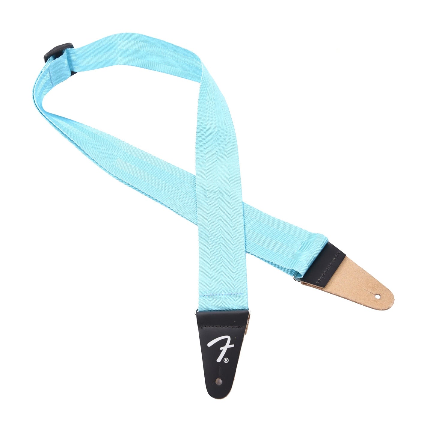 Fender 2" American Professional Seatbelt Strap Miami Blue Accessories / Straps