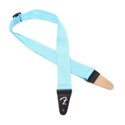 Fender 2" American Professional Seatbelt Strap Miami Blue Accessories / Straps