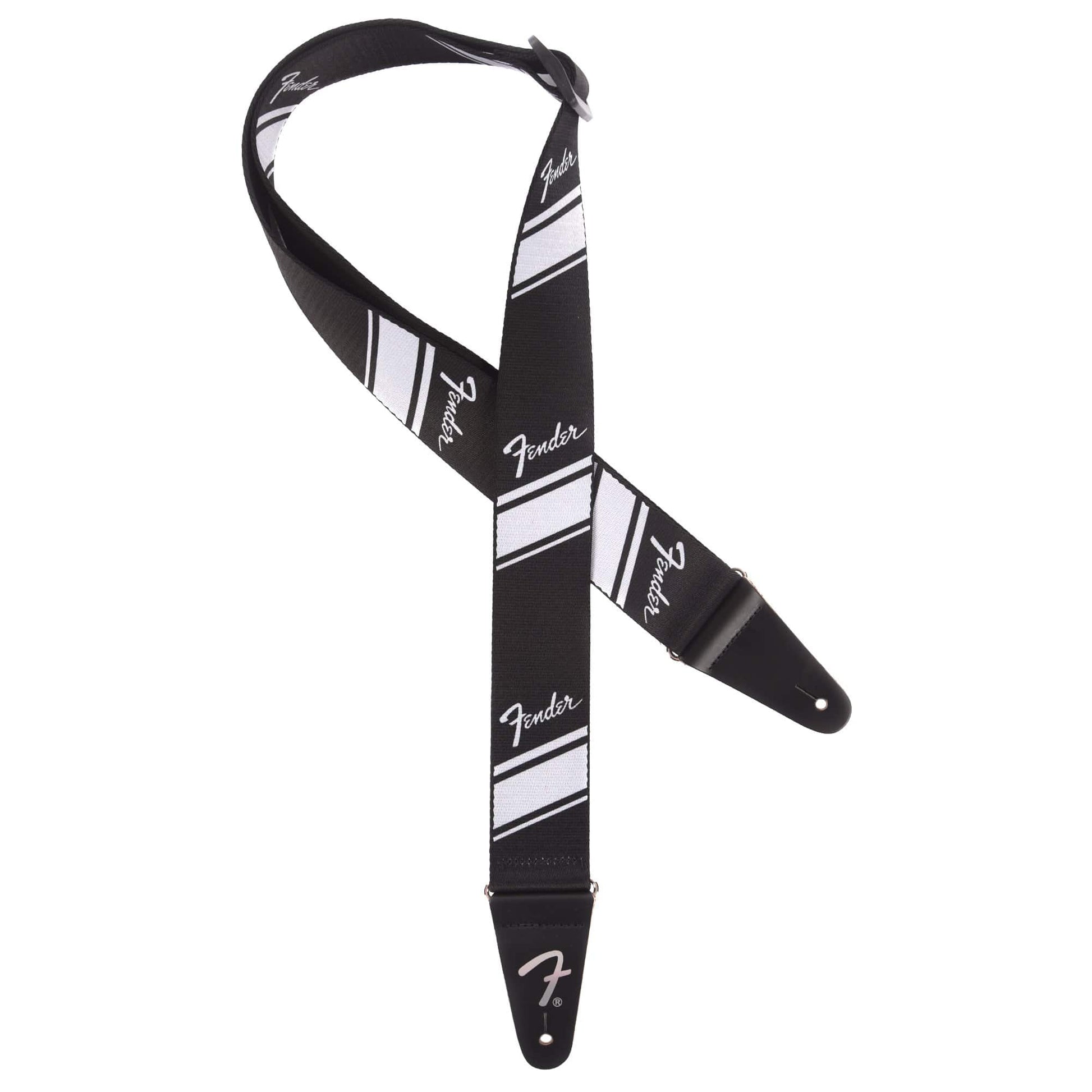 Fender 2" Competition Stripe Strap Silver Accessories / Straps