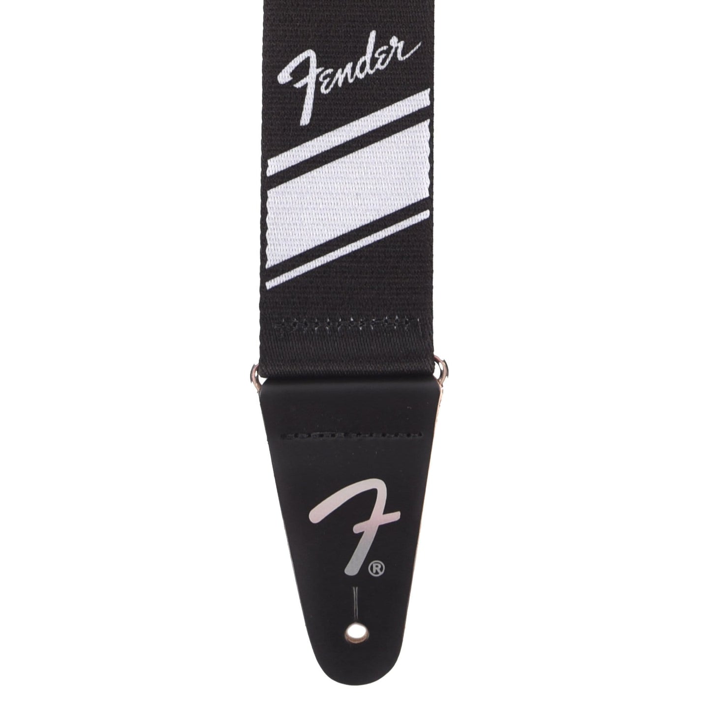 Fender 2" Competition Stripe Strap Silver Accessories / Straps