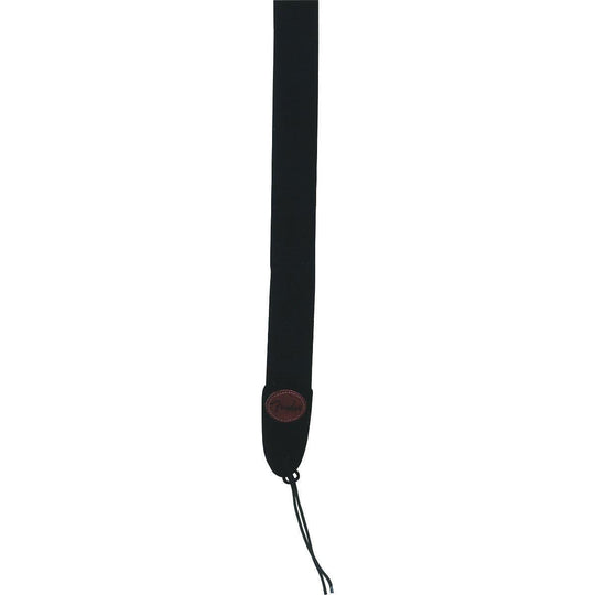 Fender 2 Inch Cotton/Leather Strap Black Accessories / Straps