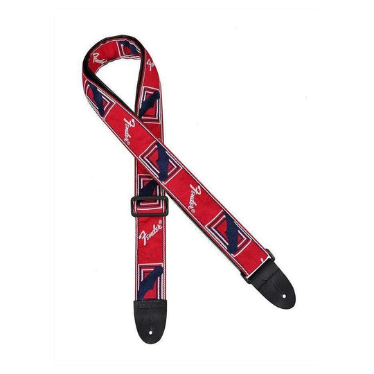 Fender 2 Inch Monogrammed Strap Red/White/Blue Accessories / Straps