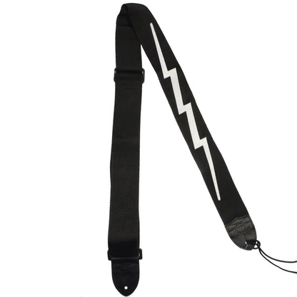 Fender 2 Inch Nylon Lightning Bolt Strap - Black Accessories / Straps