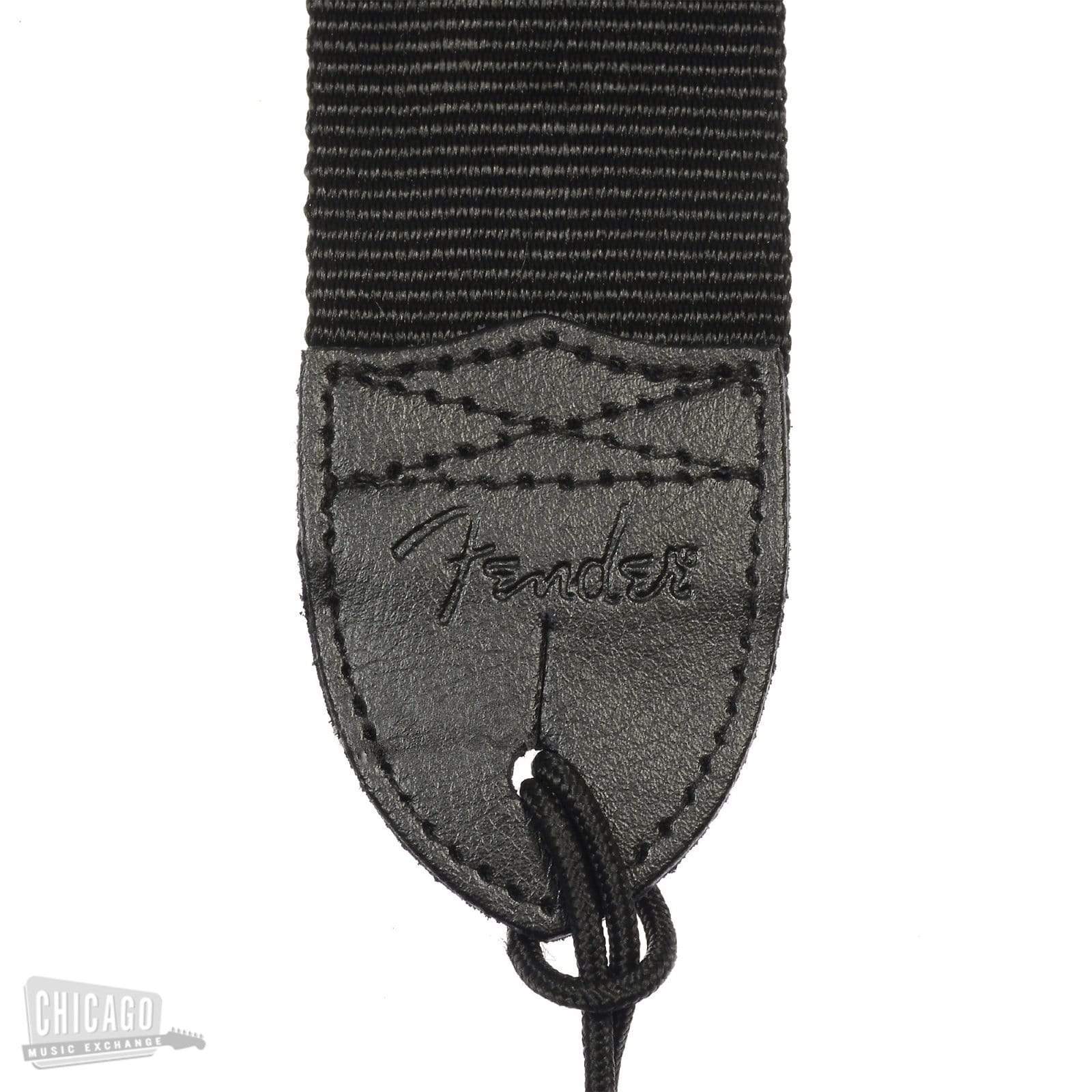 Fender 2 Inch Nylon Lightning Bolt Strap - Black Accessories / Straps