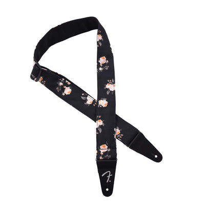 Fender Floral Strap Black 2" Accessories / Straps