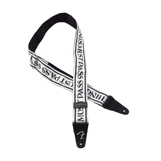 Fender George Harrison All Things Must Pass Logo Strap White/Black 2
