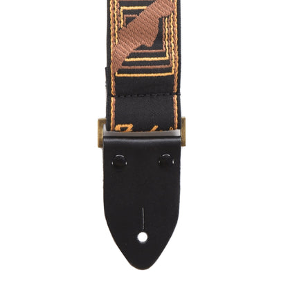 Fender Legacy Monogram Strap Black/Yellow/Brown Accessories / Straps