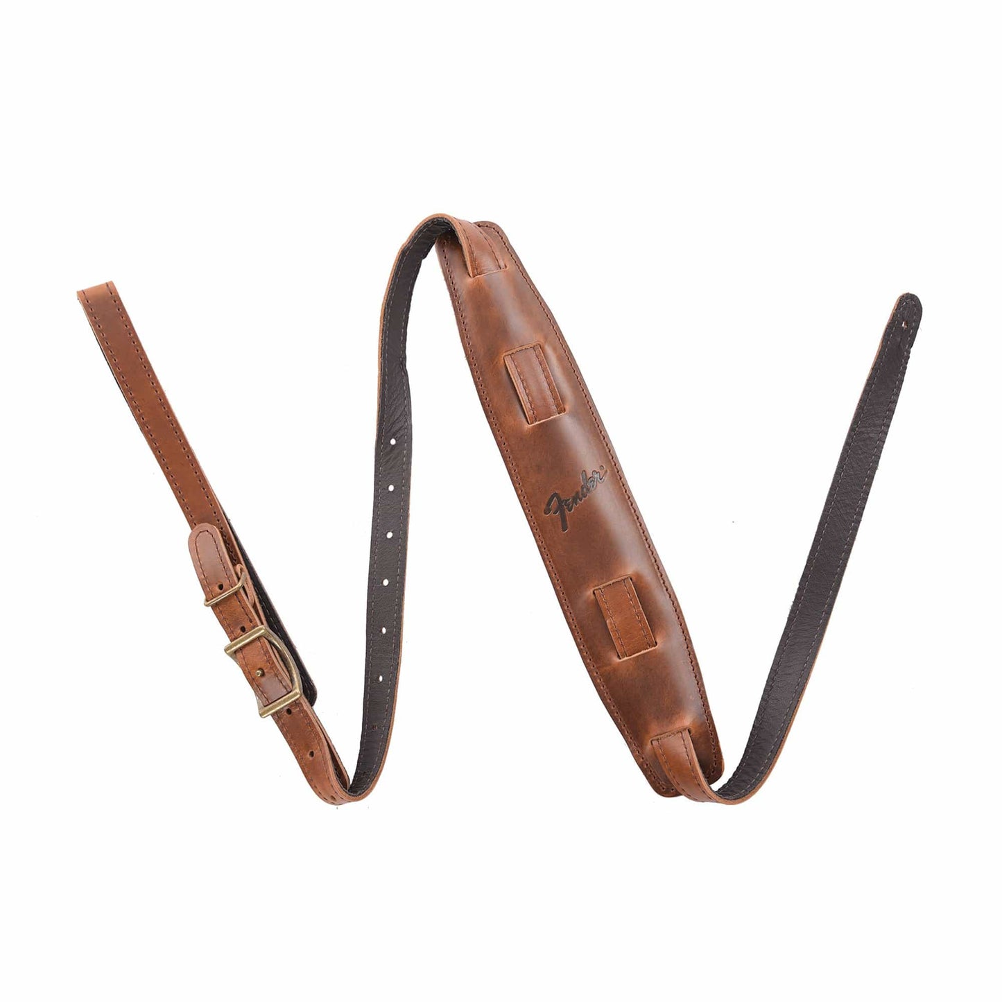 Fender Mustang Saddle Strap Cognac Long Accessories / Straps