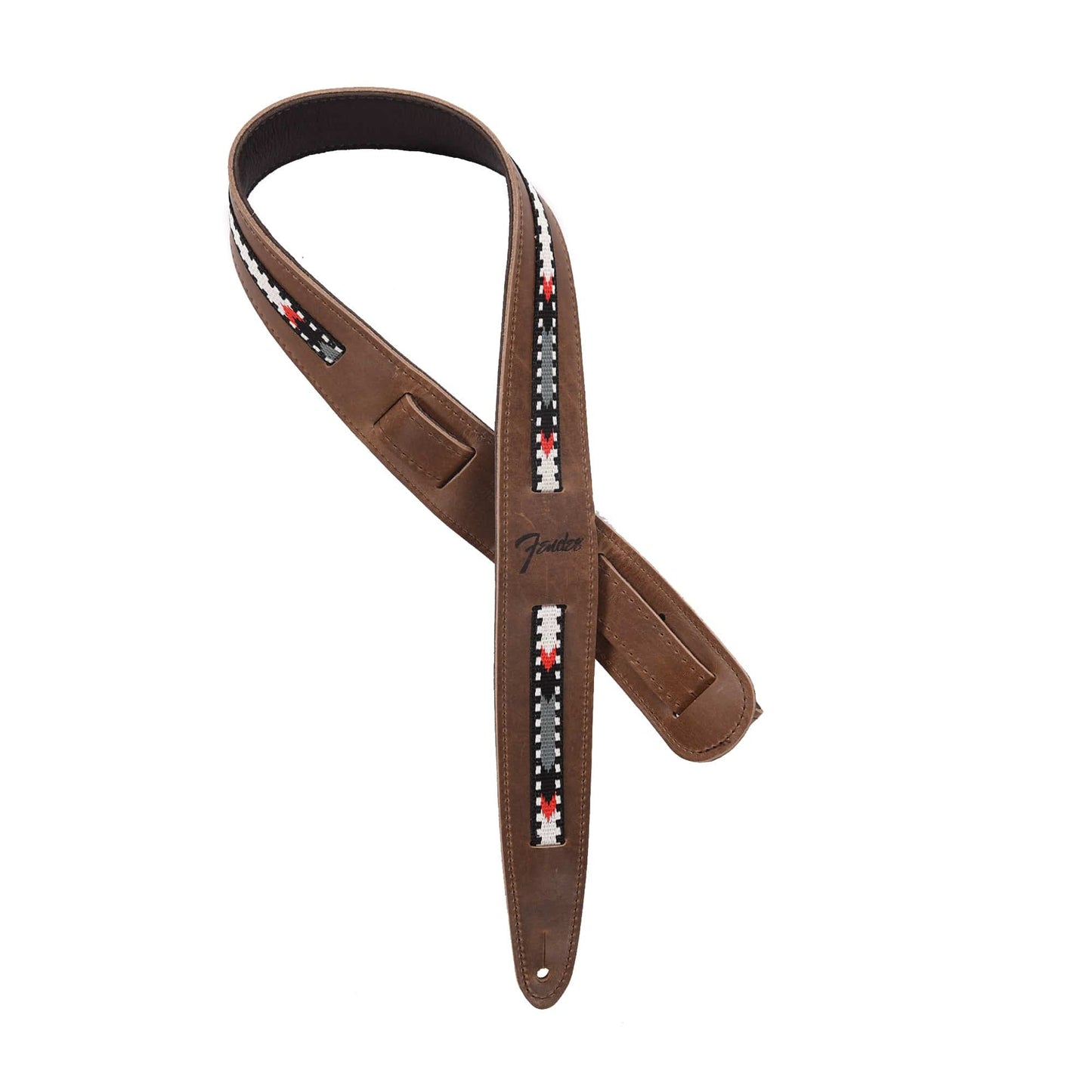 Fender Paramount Acoustic Leather Strap Brown Accessories / Straps