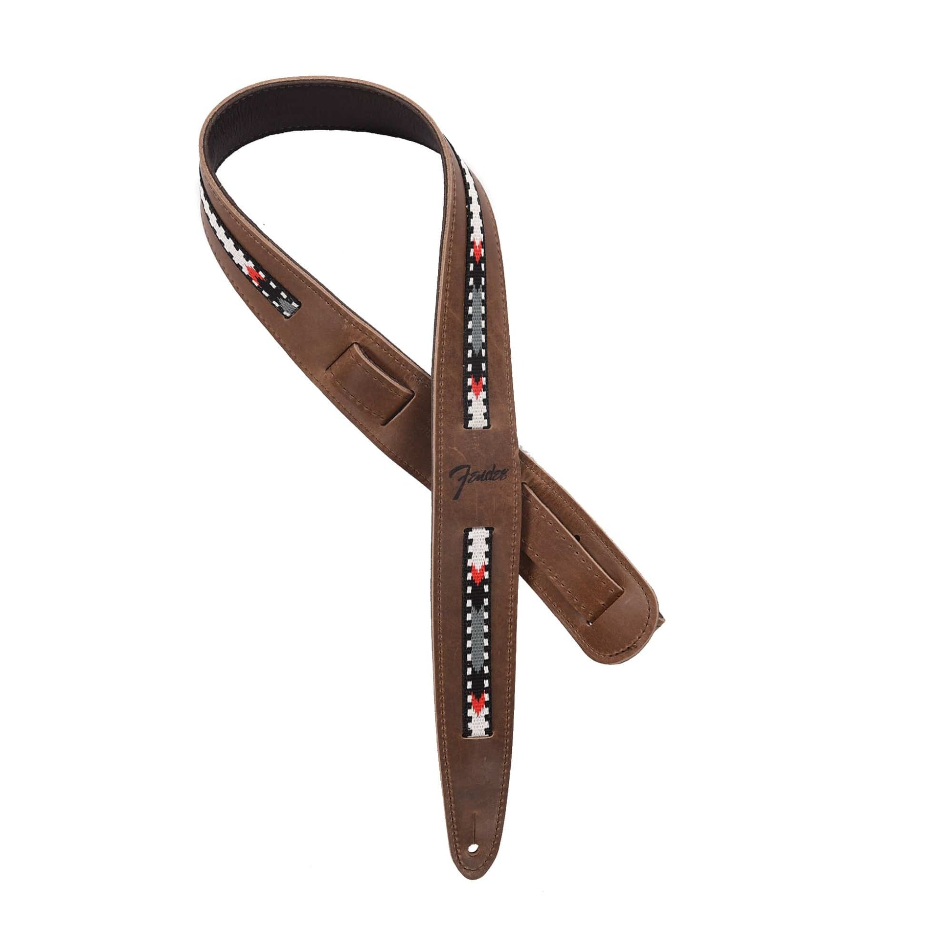Fender Paramount Acoustic Leather Strap Brown Accessories / Straps