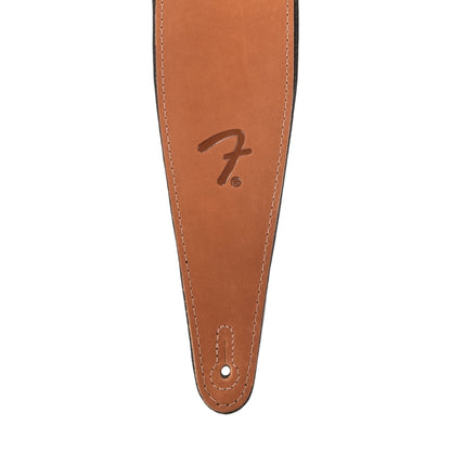 Fender Right Height Strap 2.5" Leather Cognac Accessories / Straps