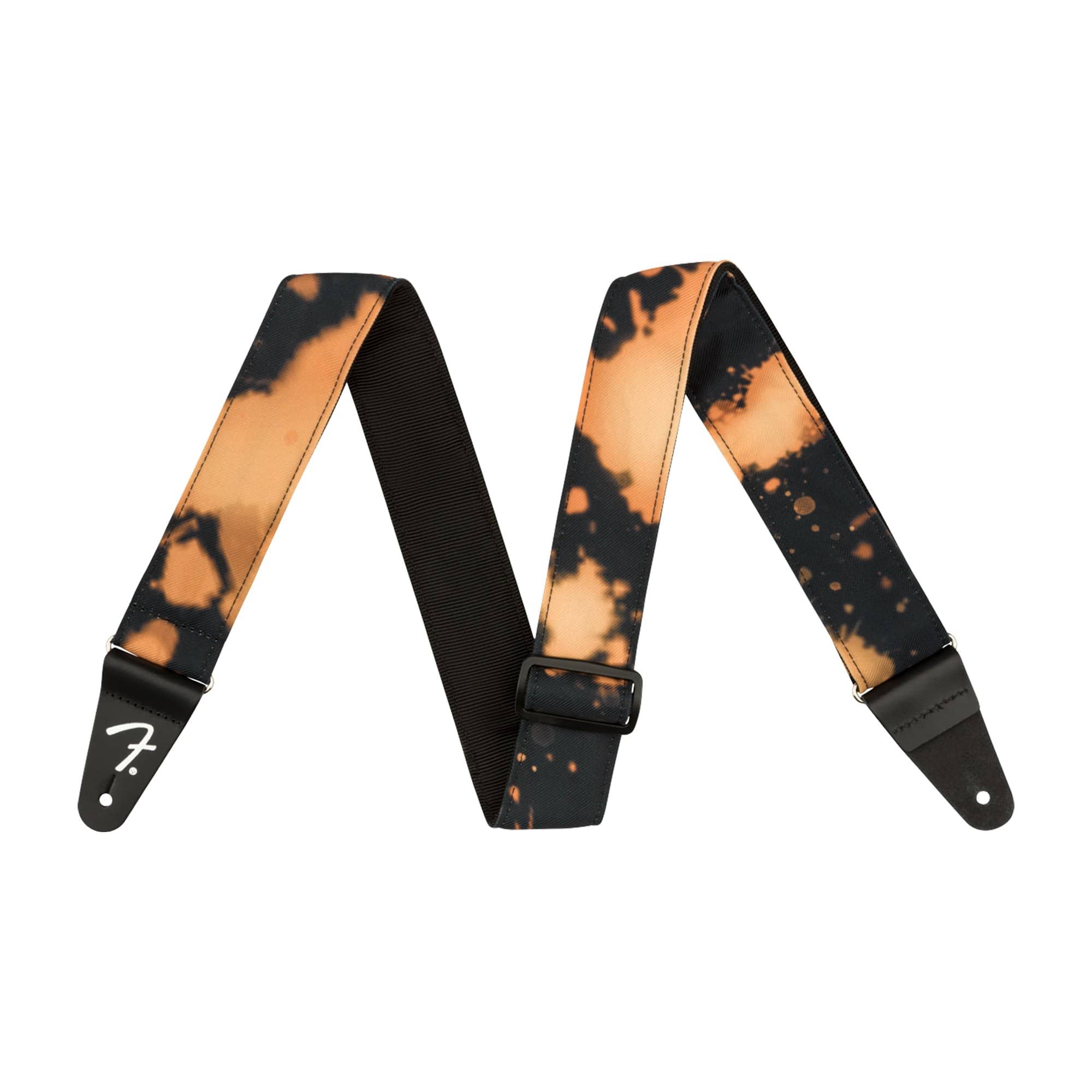 Fender Tie Dye Acid Wash Guitar Strap Black Accessories / Straps