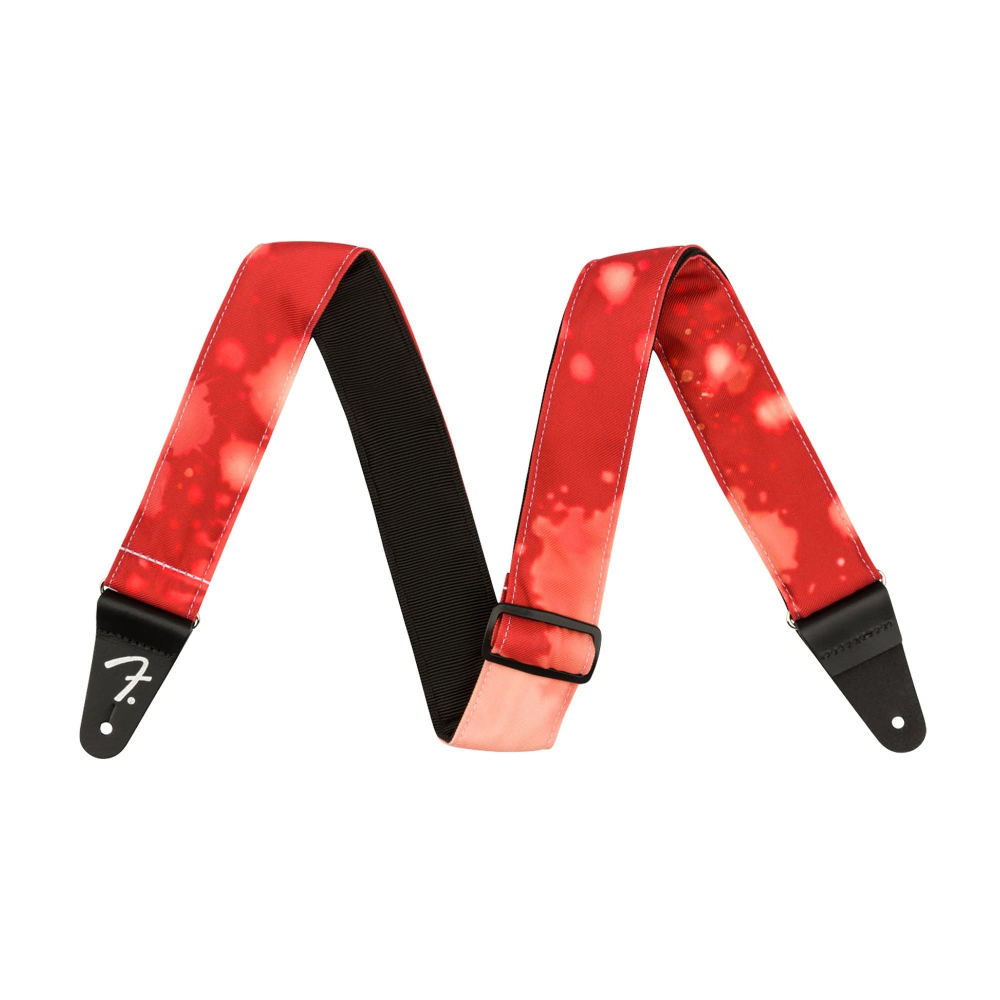 Fender Tie Dye Acid Wash Guitar Strap Red Accessories / Straps
