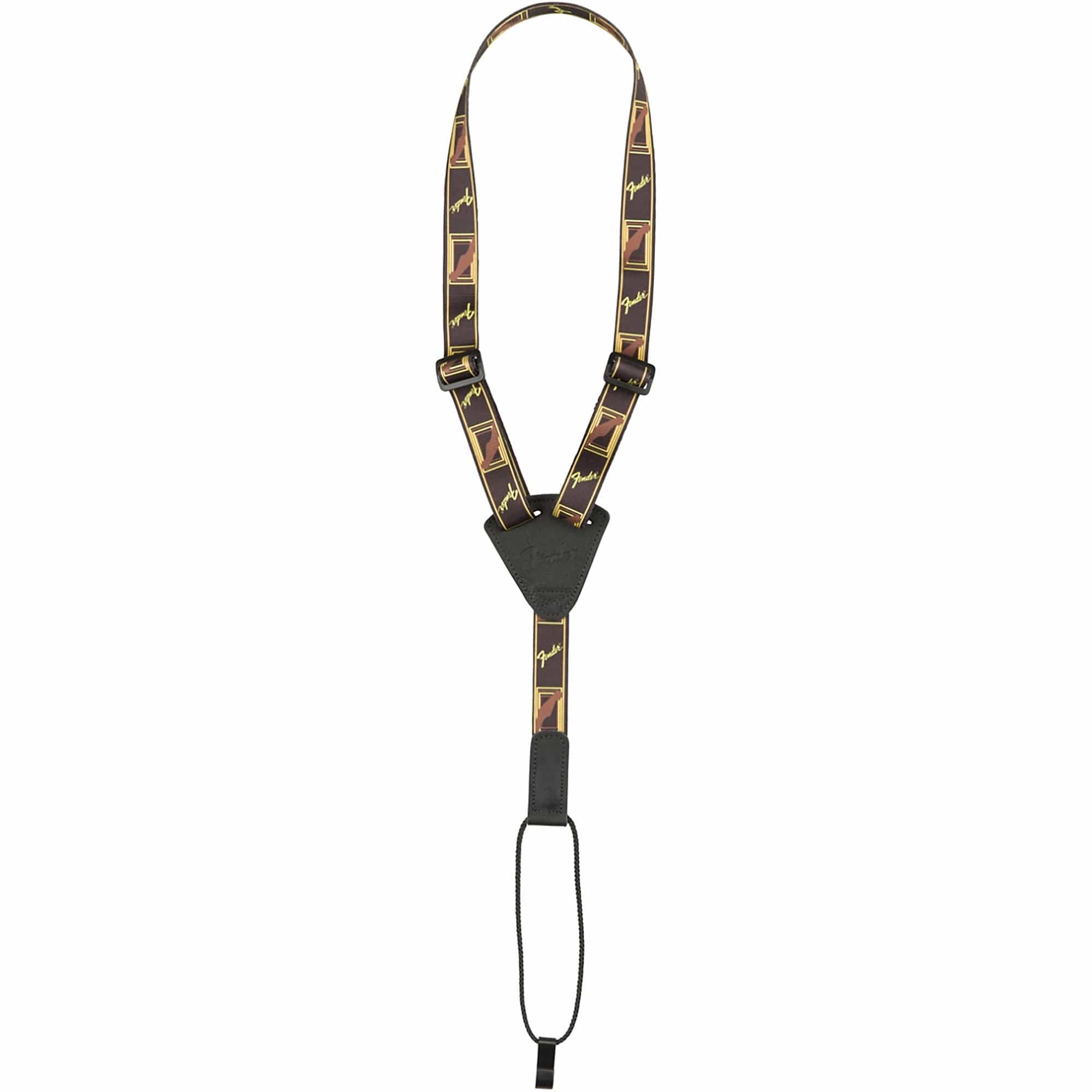 Fender Ukulele Strap Black/Yellow/Brown Accessories / Straps