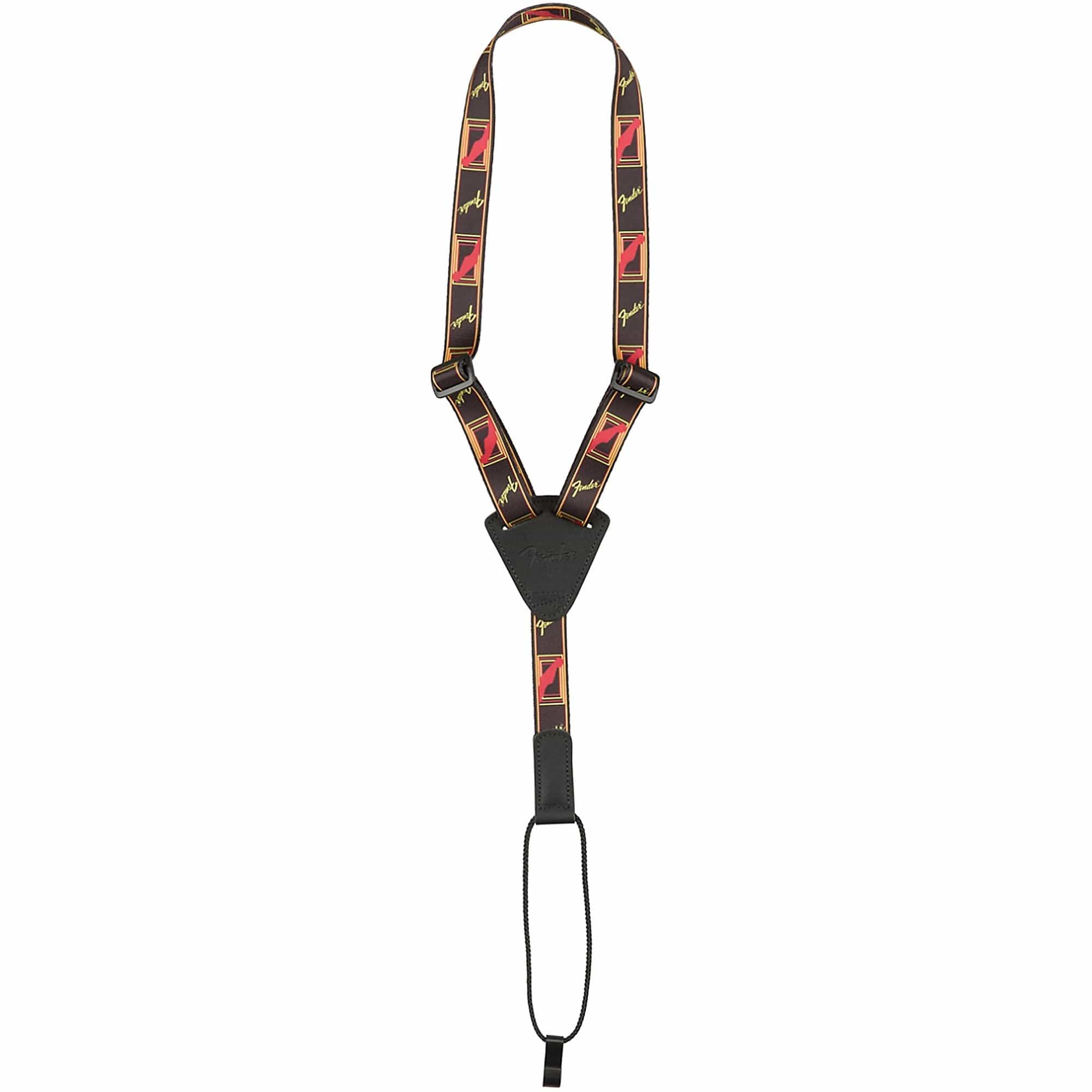 Fender Ukulele Strap Black/Yellow/Red Accessories / Straps