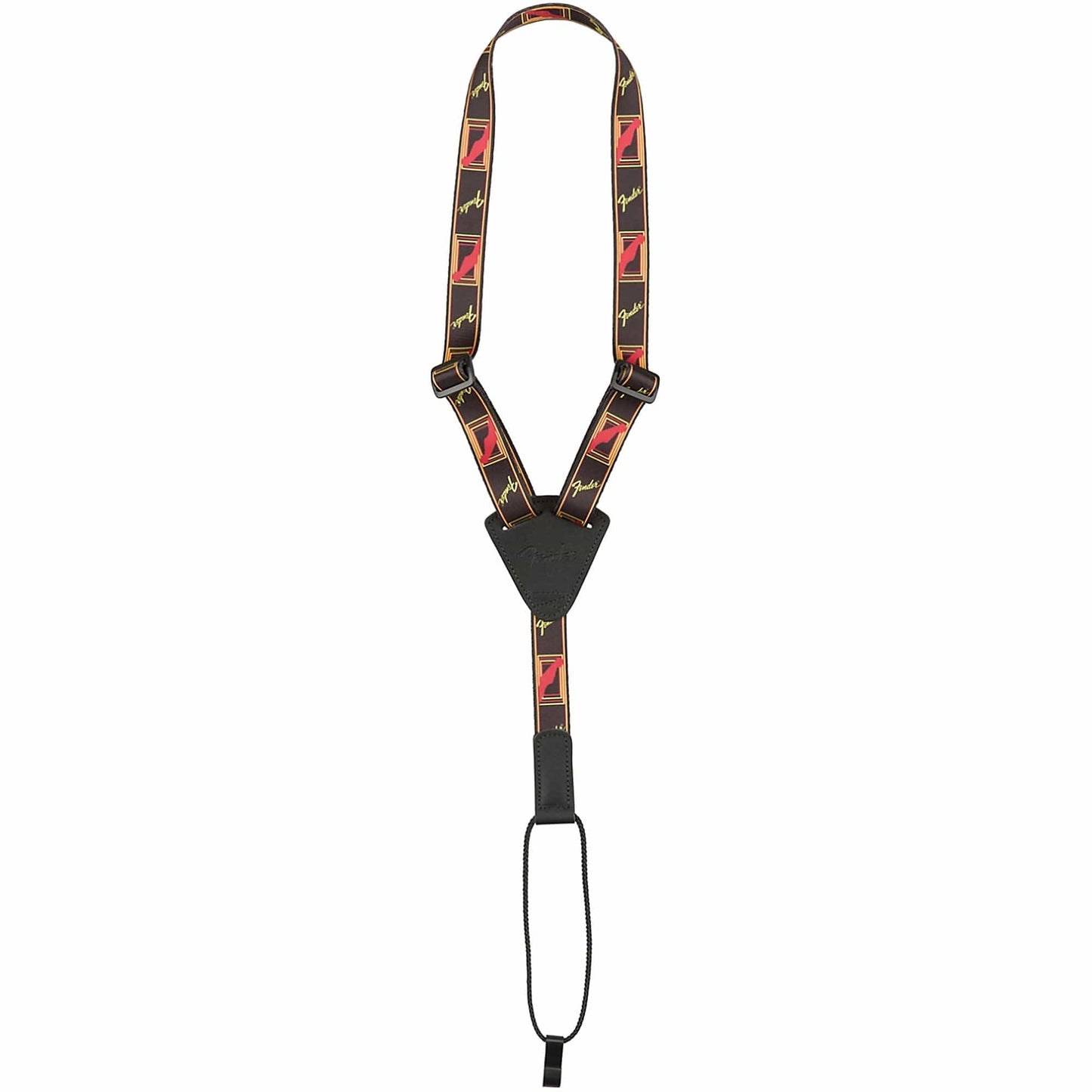 Fender Ukulele Strap Black/Yellow/Red Accessories / Straps