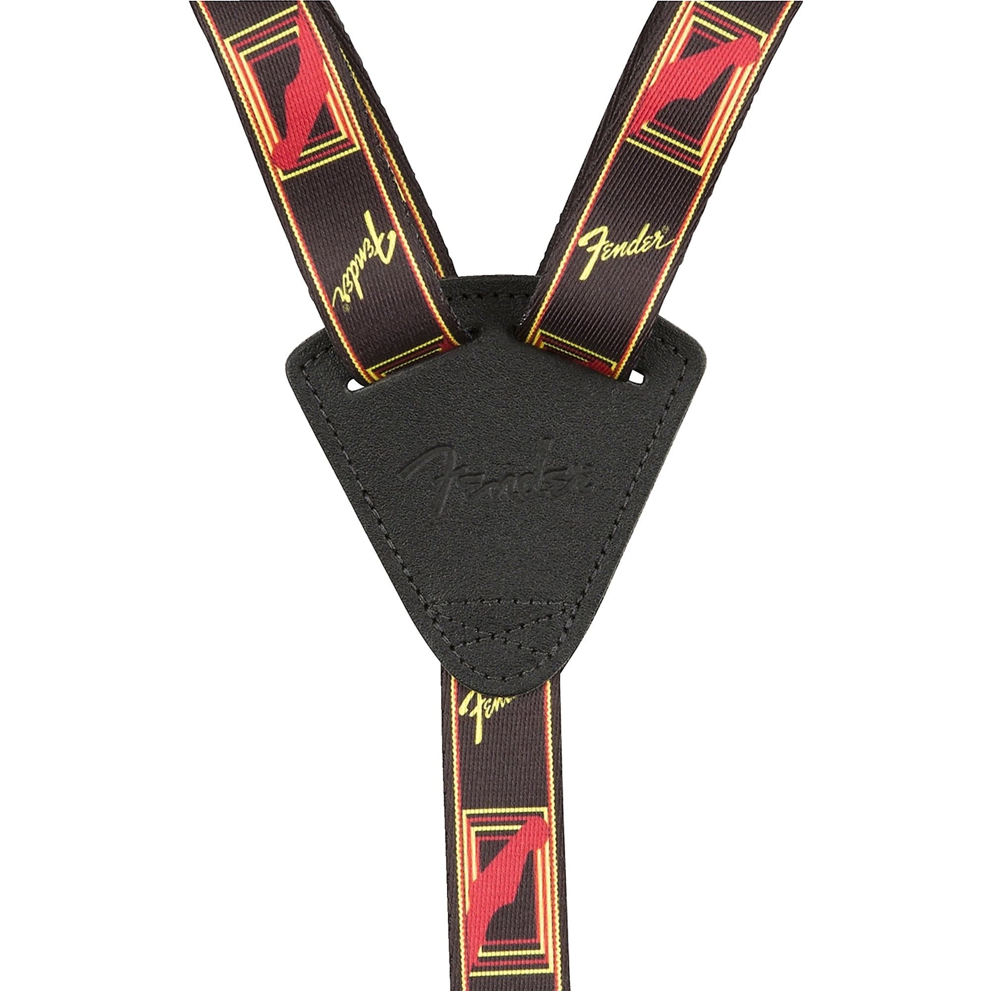 Fender Ukulele Strap Black/Yellow/Red Accessories / Straps