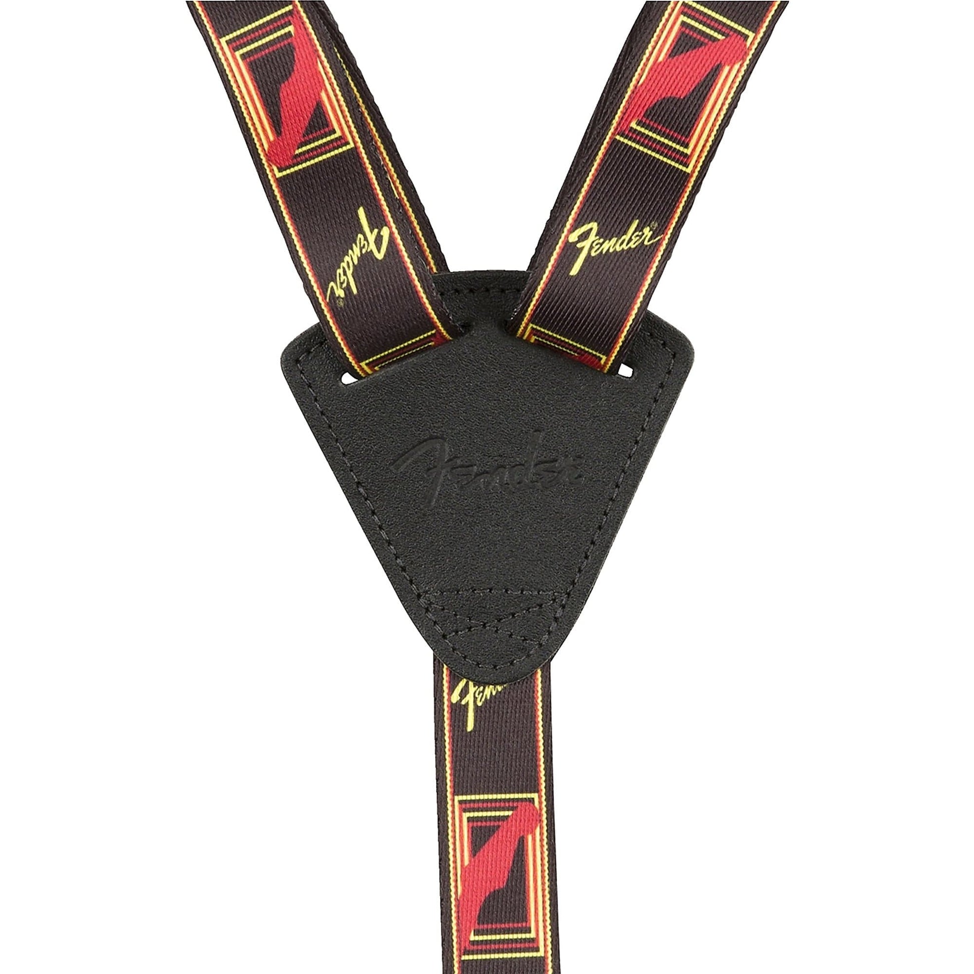 Fender Ukulele Strap Black/Yellow/Red Accessories / Straps