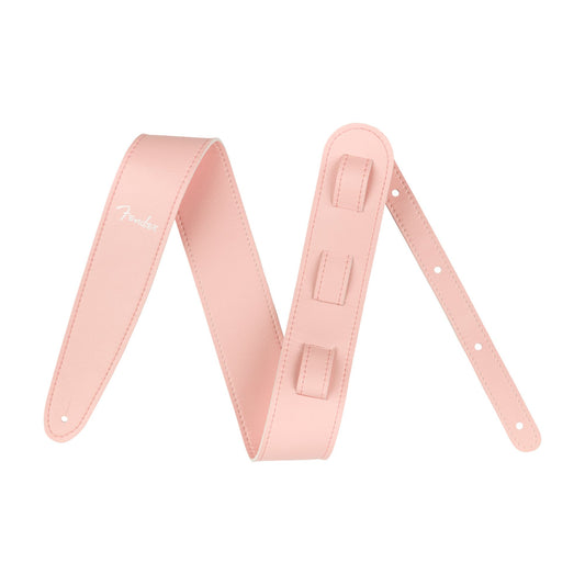 Fender Vegan Leather Guitar Strap Shell Pink Accessories / Straps