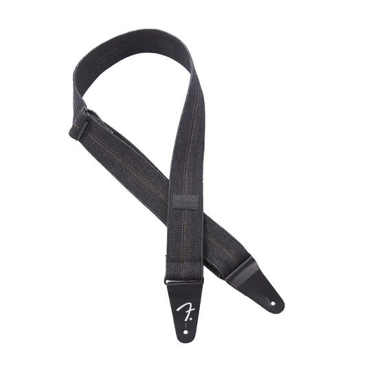 Fender x Wrangler Denim Strap Washed Black Stitch Accessories / Straps