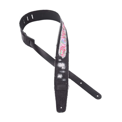 Fender x Wrangler Ripped Denim Strap Black Accessories / Straps