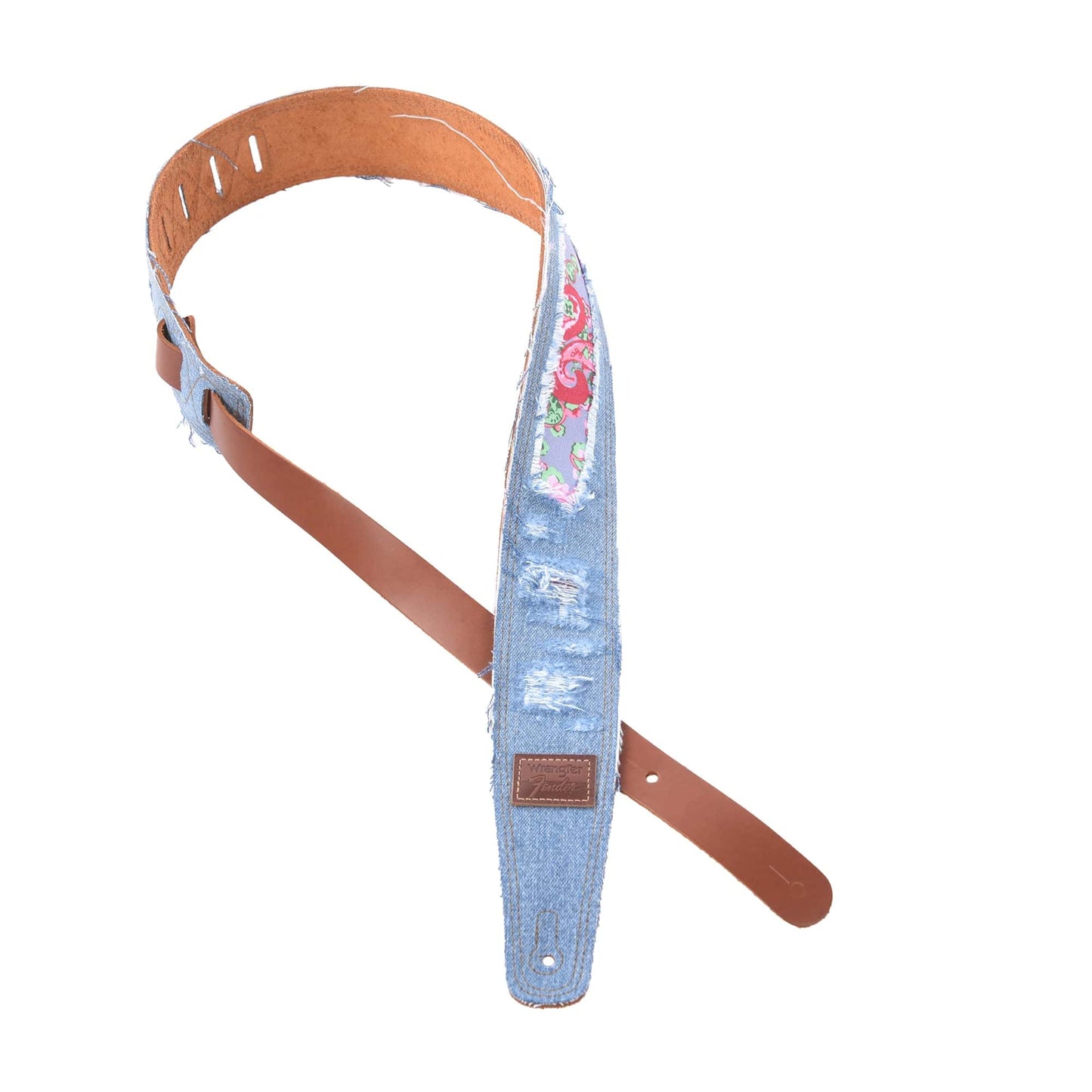 Fender x Wrangler Ripped Denim Strap Indigo Accessories / Straps