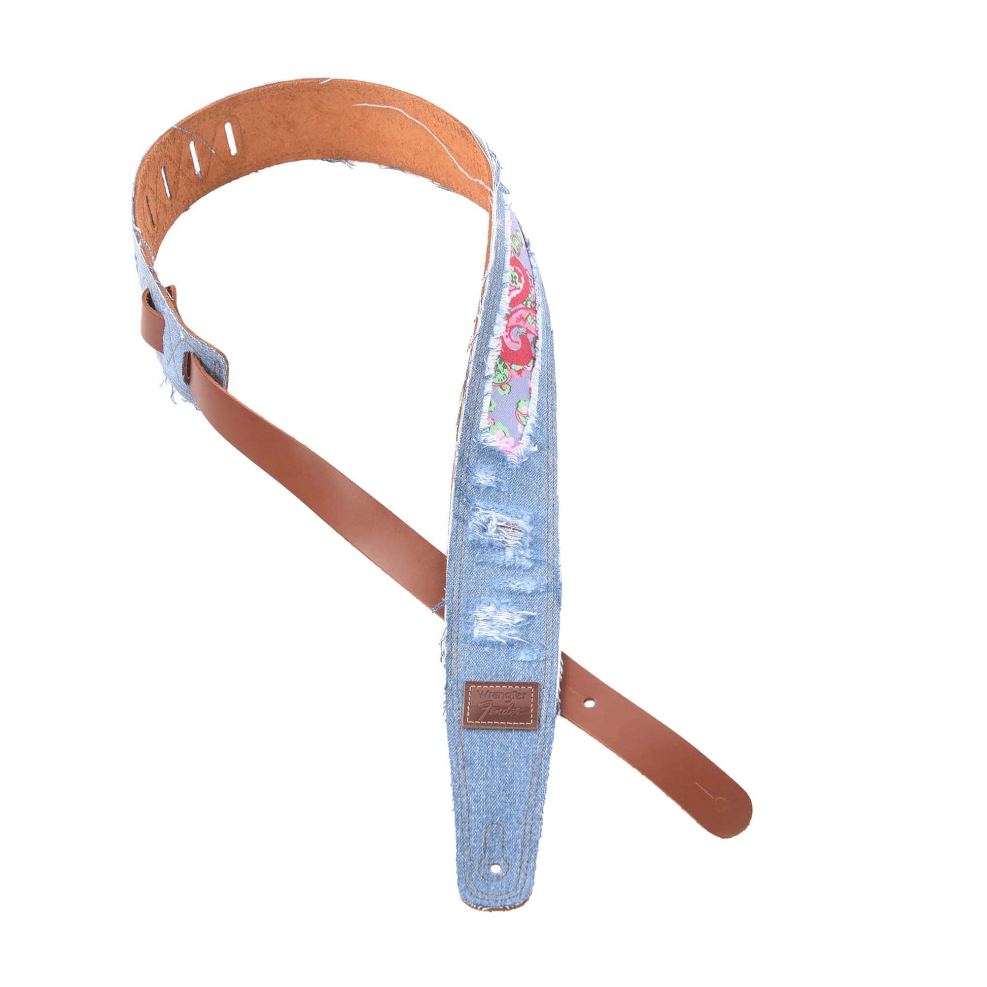 Fender x Wrangler Ripped Denim Strap Indigo Accessories / Straps