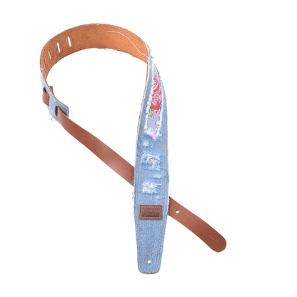 Fender x Wrangler Ripped Denim Strap Indigo Accessories / Straps