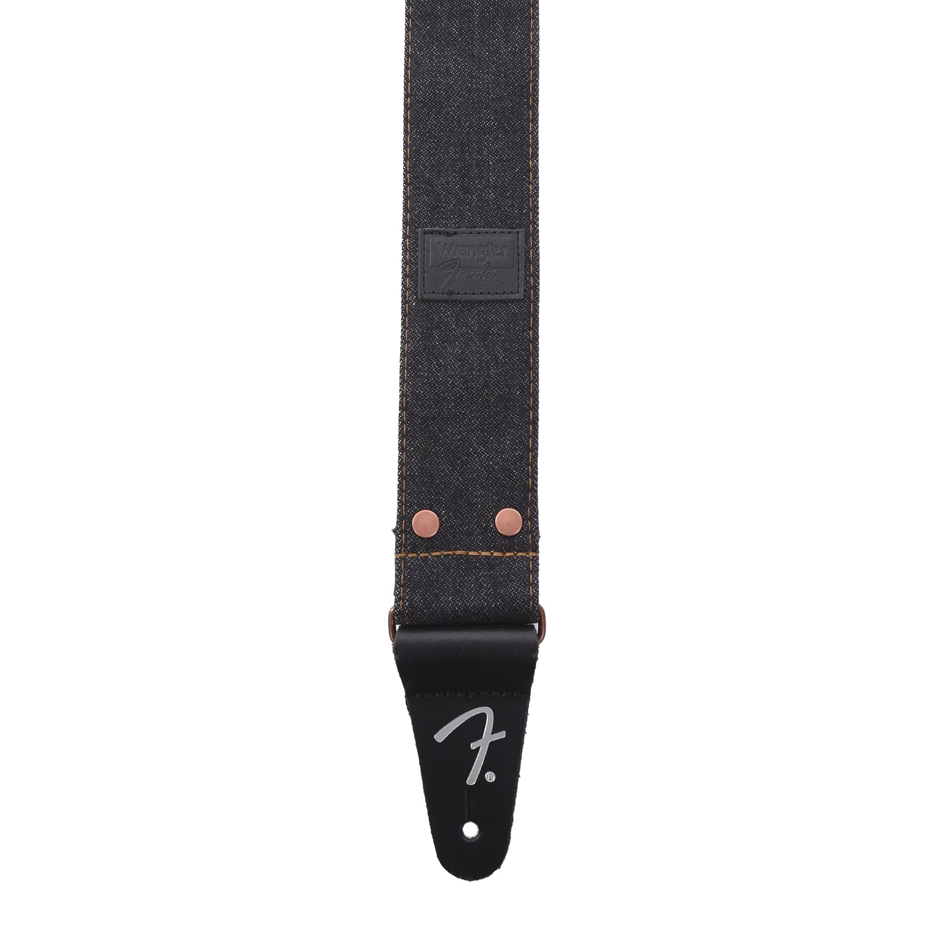 Fender x Wrangler Riveted Denim Strap Black Accessories / Straps