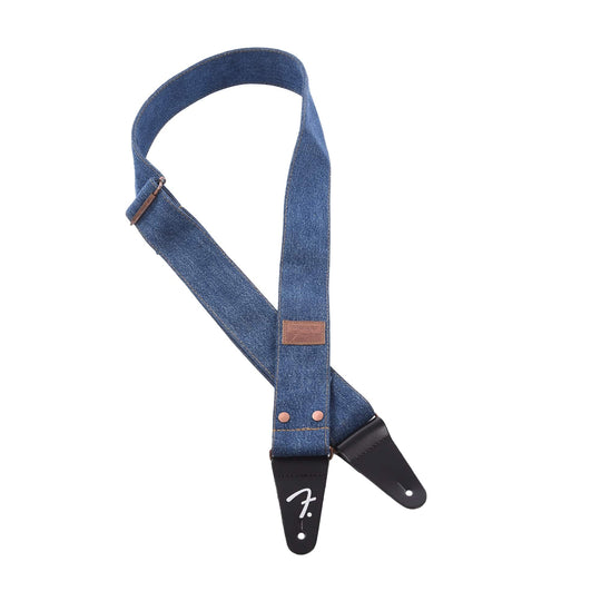 Fender x Wrangler Riveted Denim Strap Indigo Accessories / Straps