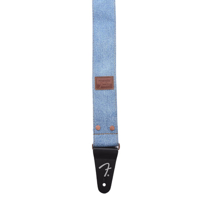 Fender x Wrangler Riveted Denim Strap Light Indigo Accessories / Straps
