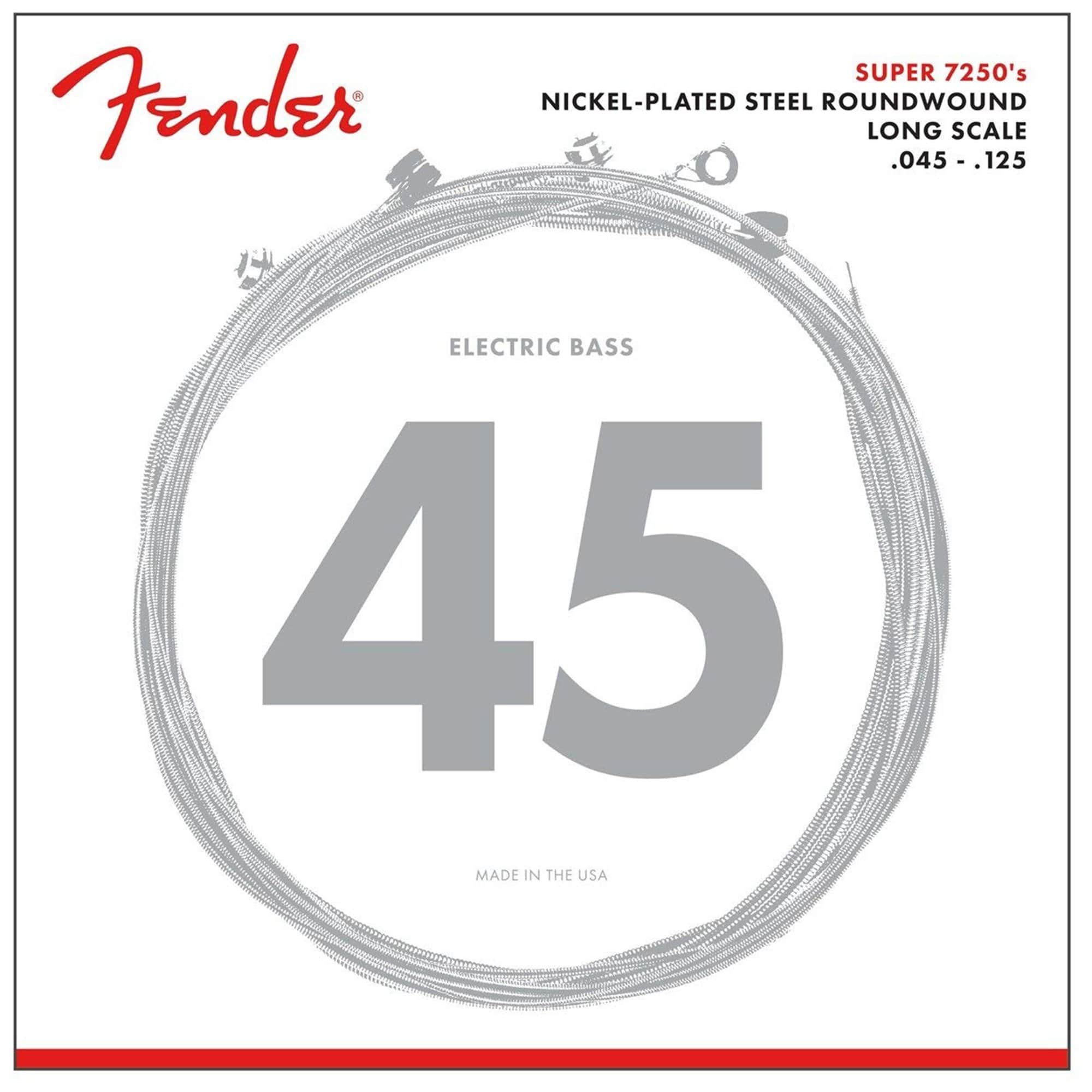 Fender 7250-5M Pure Nickel Round Wound Medium 45-125 Accessories / Strings / Bass Strings