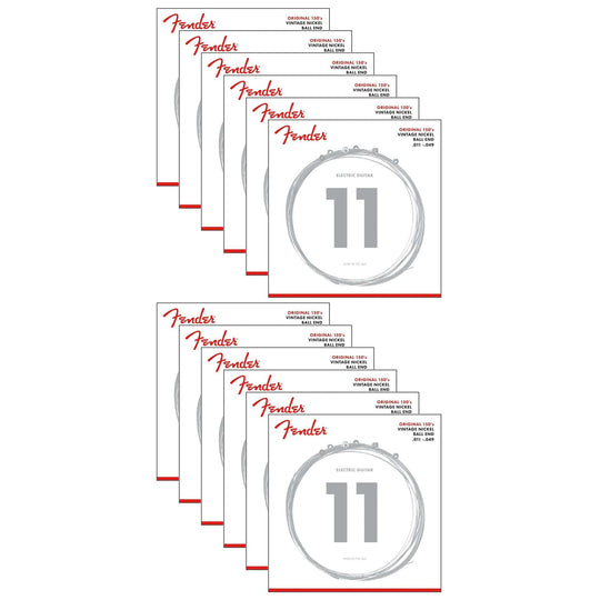 Fender 150M Pure Nickel 11-49 (12 Pack Bundle) Accessories / Strings / Guitar Strings