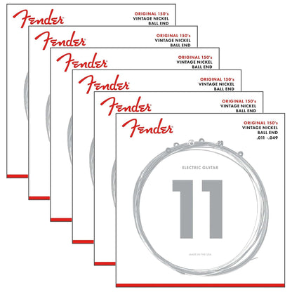 Fender 150M Pure Nickel 11-49 (6 Pack Bundle) Accessories / Strings / Guitar Strings