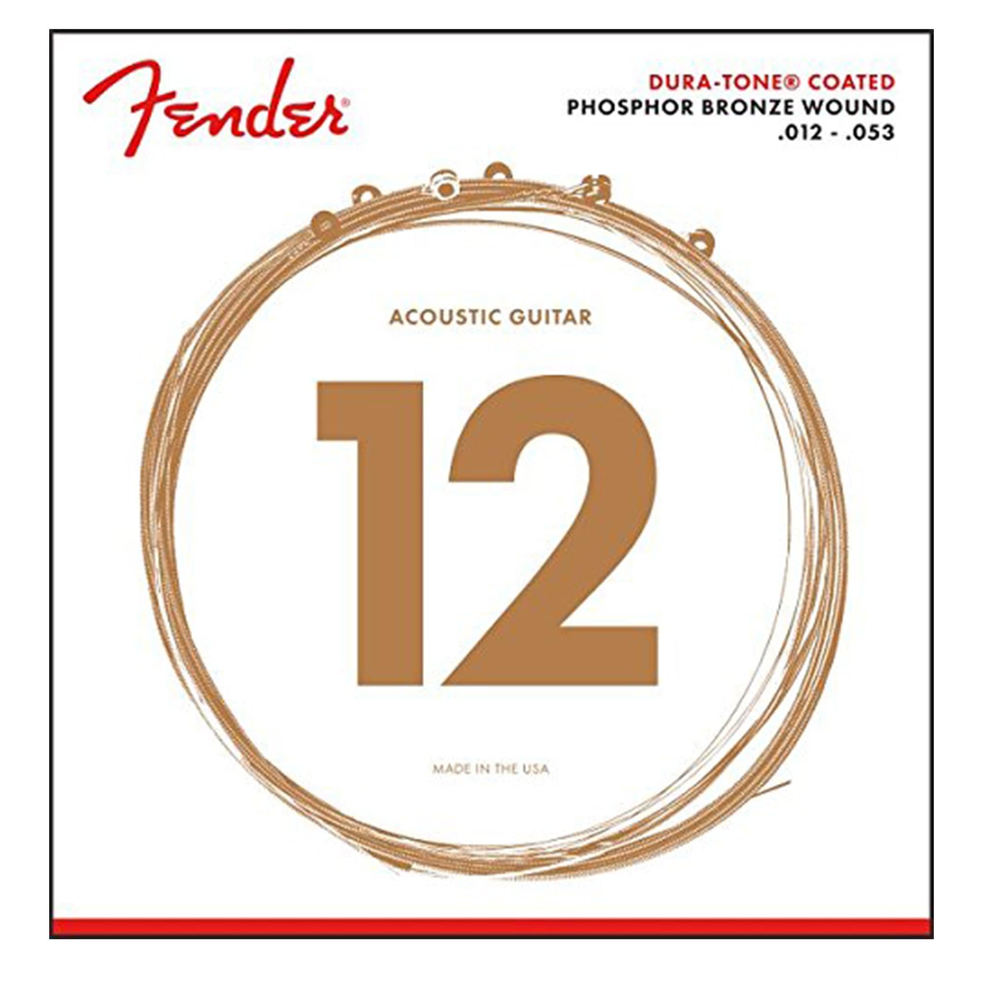 Fender 860L Phosphor Bronze Coated Strings 12-53 Accessories / Strings / Guitar Strings
