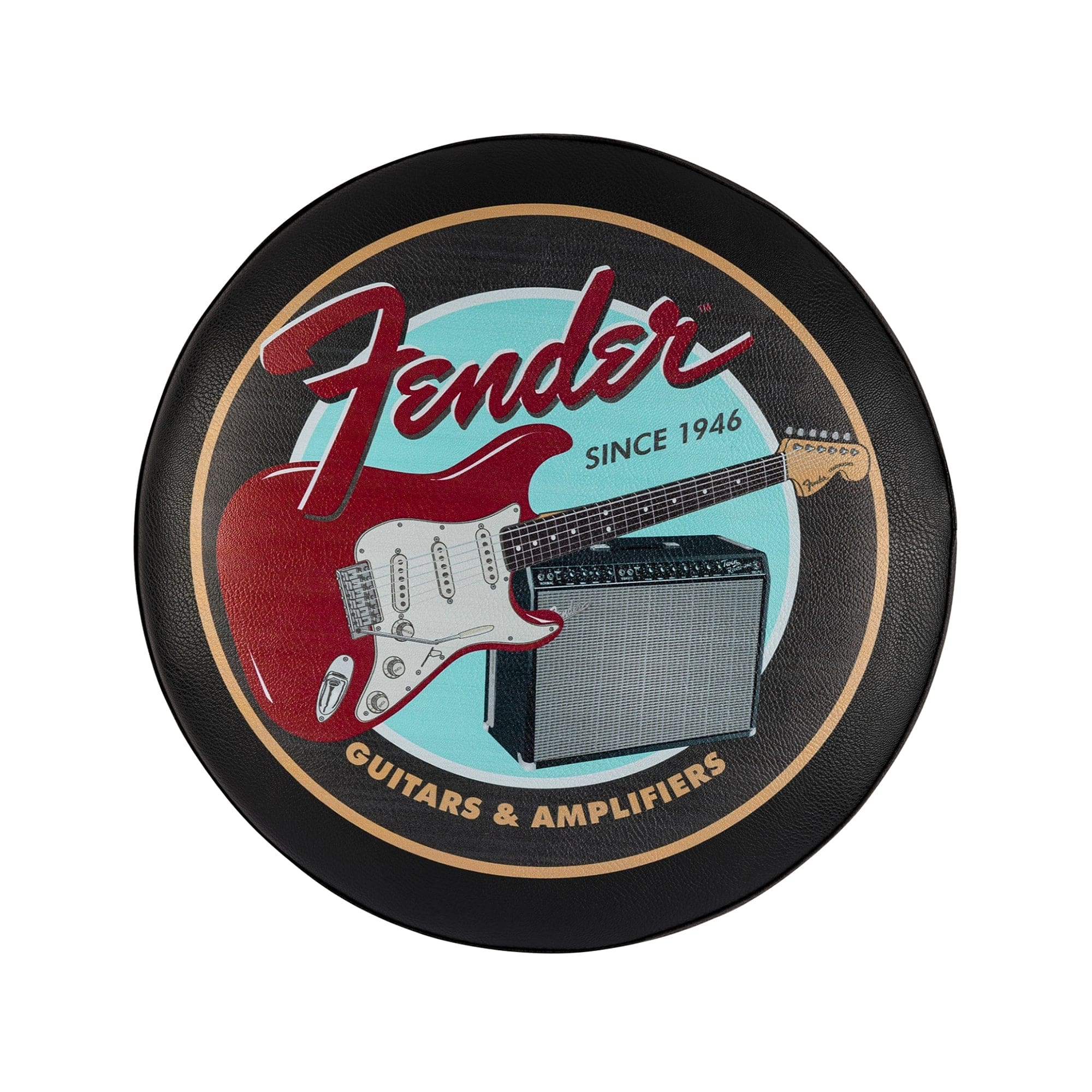 Fender Guitars & Amps Pick Pouch Barstool Black/Black 24