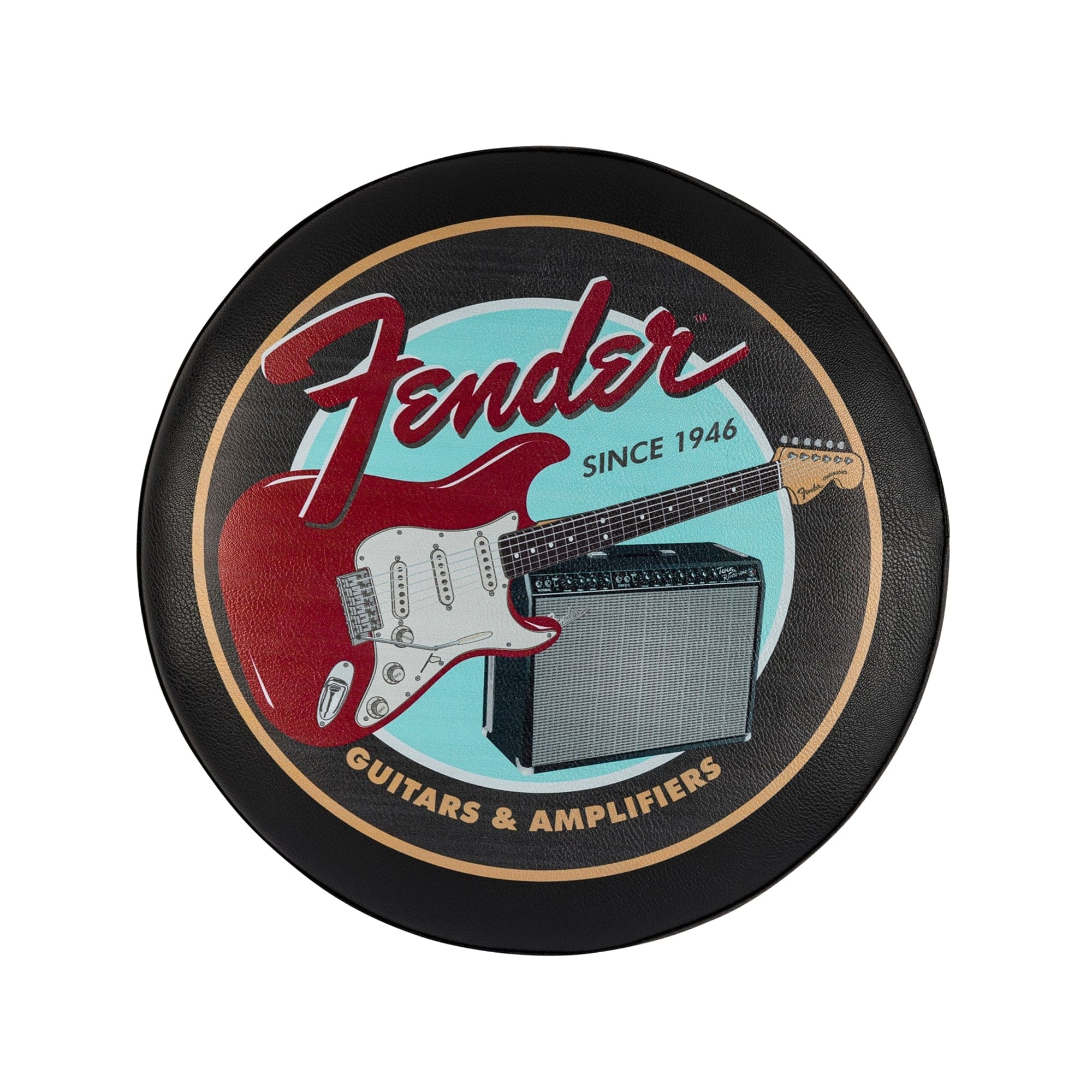 Fender Guitars & Amps Pick Pouch Barstool Black/Black 30